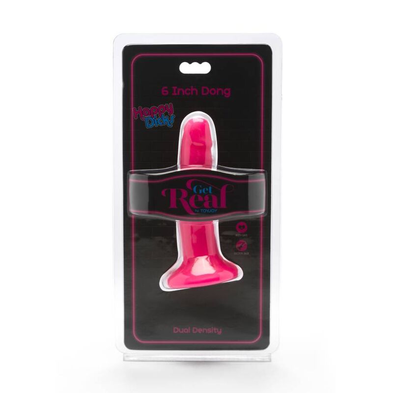 HAZLO REAL - HAPPY DICKS DONG 12 CM ROSA