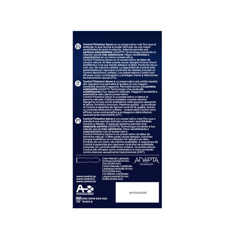 CONTROL - CONDONES ADAPTA 24 UNIDADES