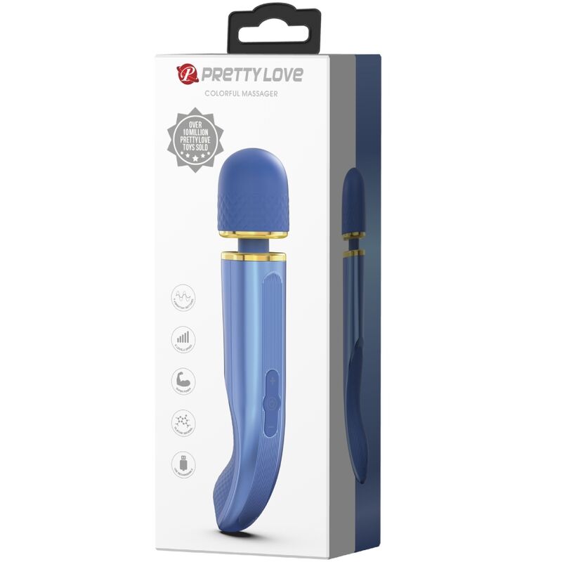 PRETTY LOVE - MASSEUR 7 MODES DE VIBRATIONS BLEU