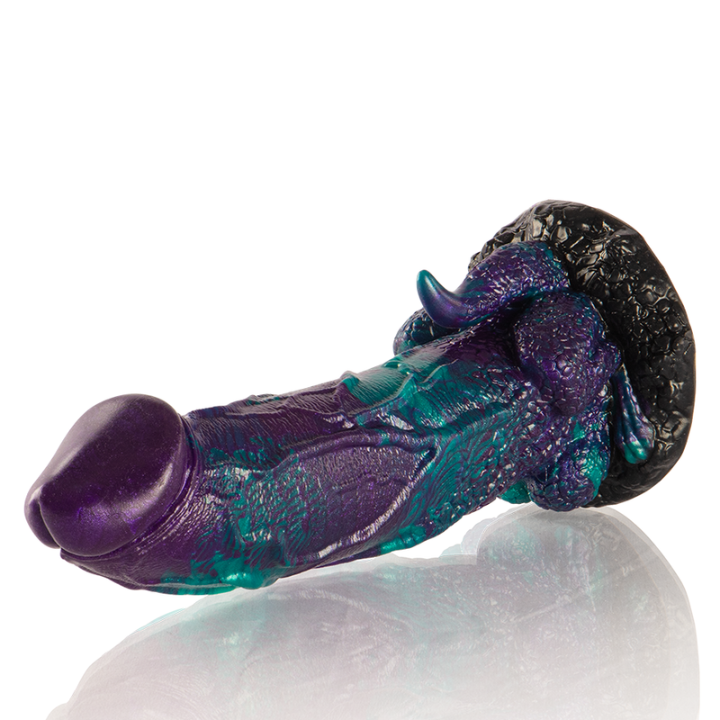 ÉPICO - DILDO BASILISCO DOBLE PLACER ESCAMOSO TAMAÑO GRANDE