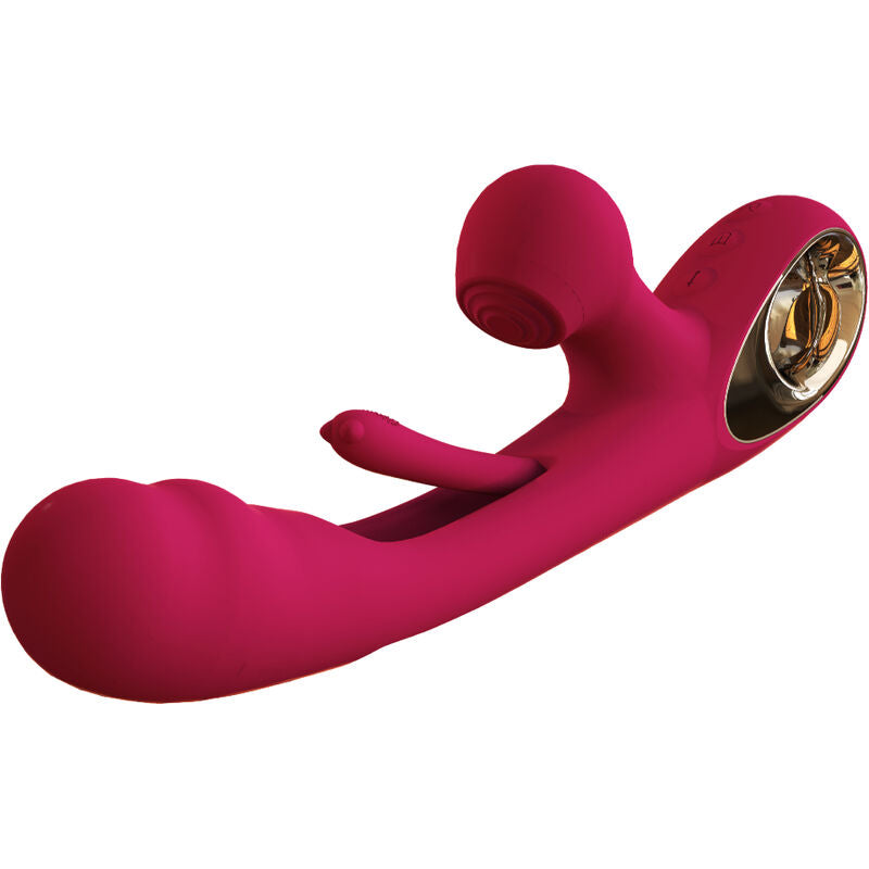 ARMONY - VIBRADOR IMPACT SWING Y ESTIMULADOR DUAL MODELO 2 BURDEOS