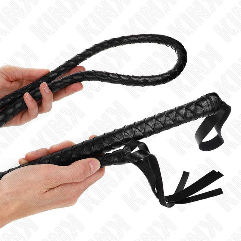KINK - LÁTIGO LARGO DE SERPIENTE NEGRA 210 CM
