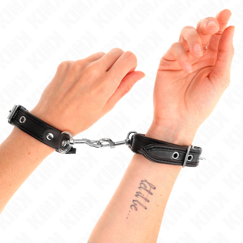 KINK - MINI BRACELETS NOIRS À CLOUS RÉGLABLES 16-22 CM X 2 CM