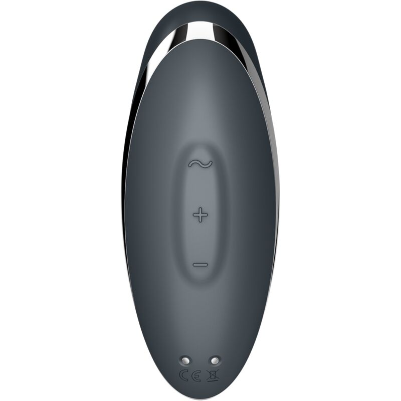 SATISFYER - TAP & CLIMAX 2 VIBRATOR & STIMULATOR GREY