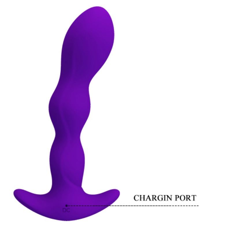 PRETTY LOVE - MASSEUR ANAL 12 MODES DE VIBRATIONS LILAS
