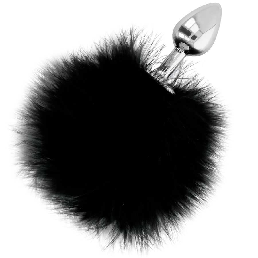 DARKNESS - PLUG ANAL EXTRA AVEC QUEUE NOIR 7 CM