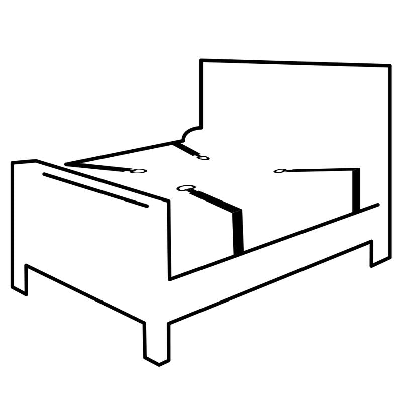 OSCURIDAD - JUEGO DE CORDONES DE CAMA