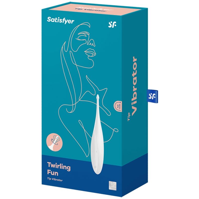 SATISFYER - VIBRATEUR À POINTE FUN TWIRLING BLANC