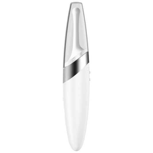 SATISFYER - TWIRLING DELIGHT VIBRATEUR CLIT TIP BLANC