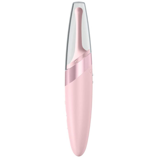 SATISFYER - TWIRLING DELIGHT VIBRATEUR CLIT TIP ROSE