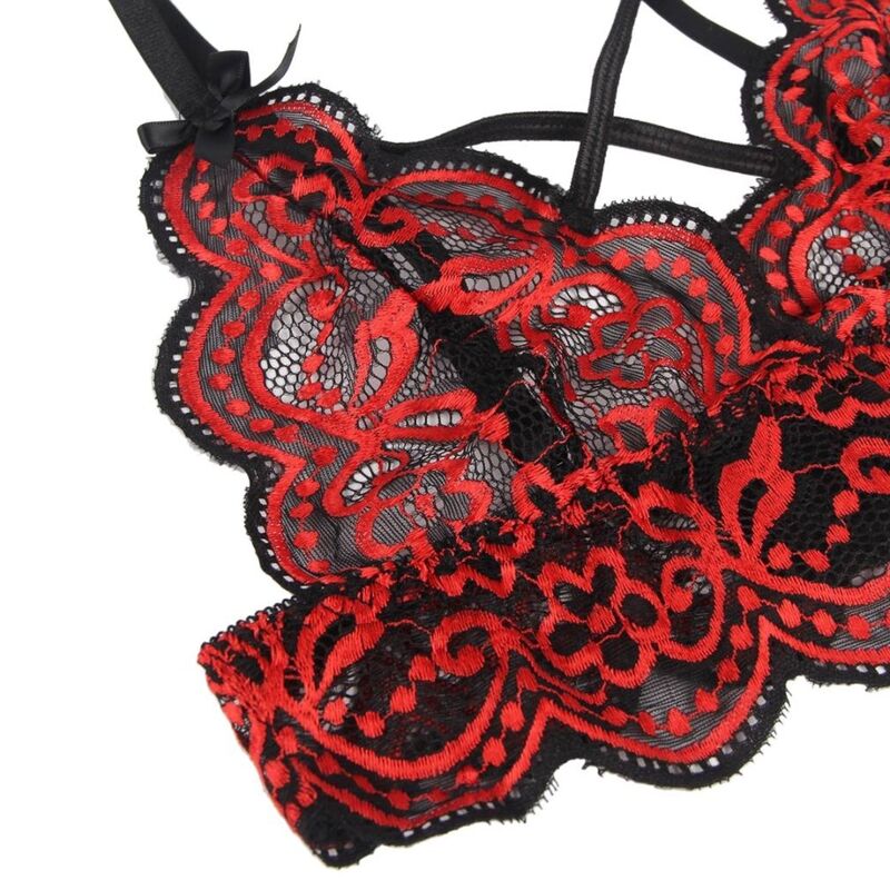 SUBBLIME - ENSEMBLE DEUX PIÈCES HAUT EN DENTELLE ET CULOTTE L/XL