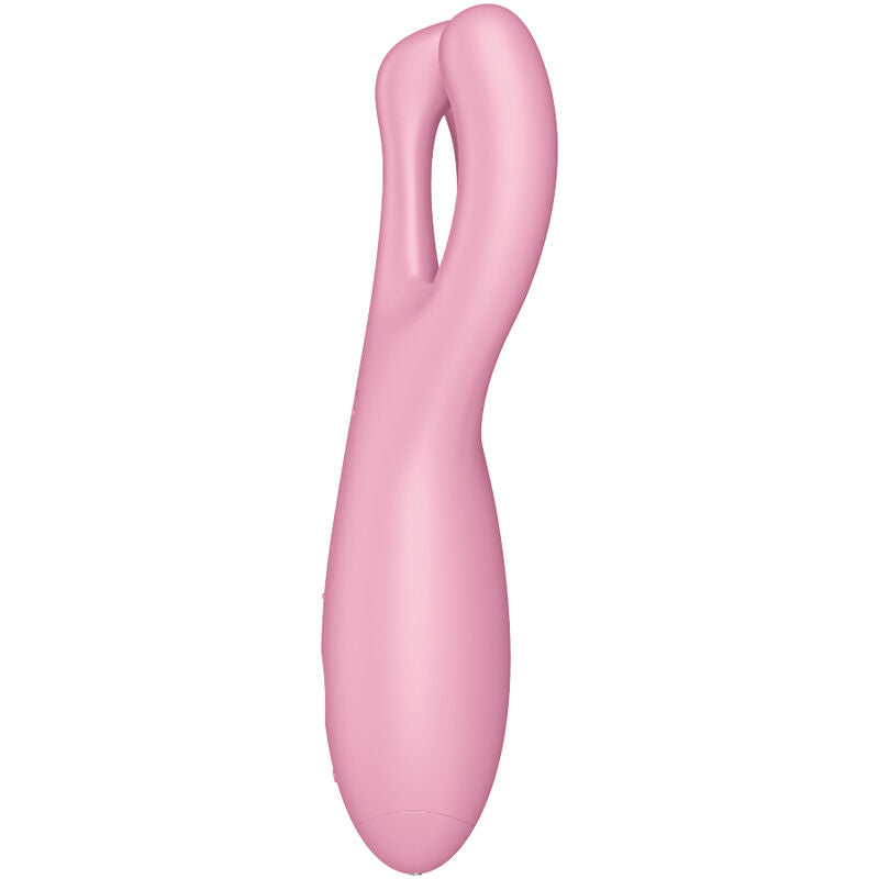 SATISFYER - APLICACIÓN VIBRADORA THREESOME 4 ROSA