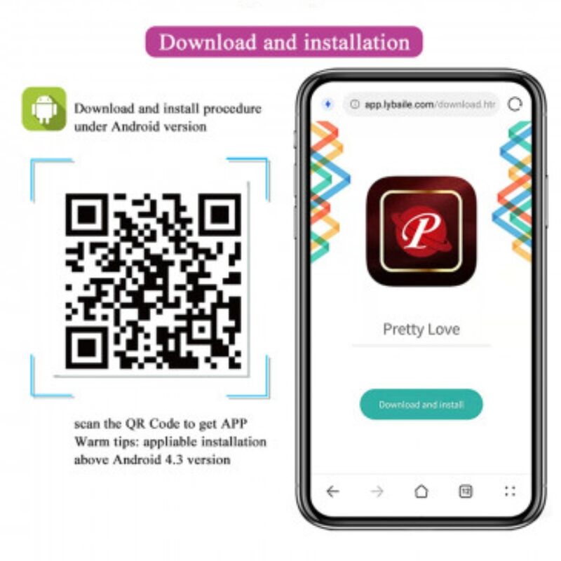 PRETTY LOVE - CATALINA MASSAGER APPLICATION GRATUITE LILAS