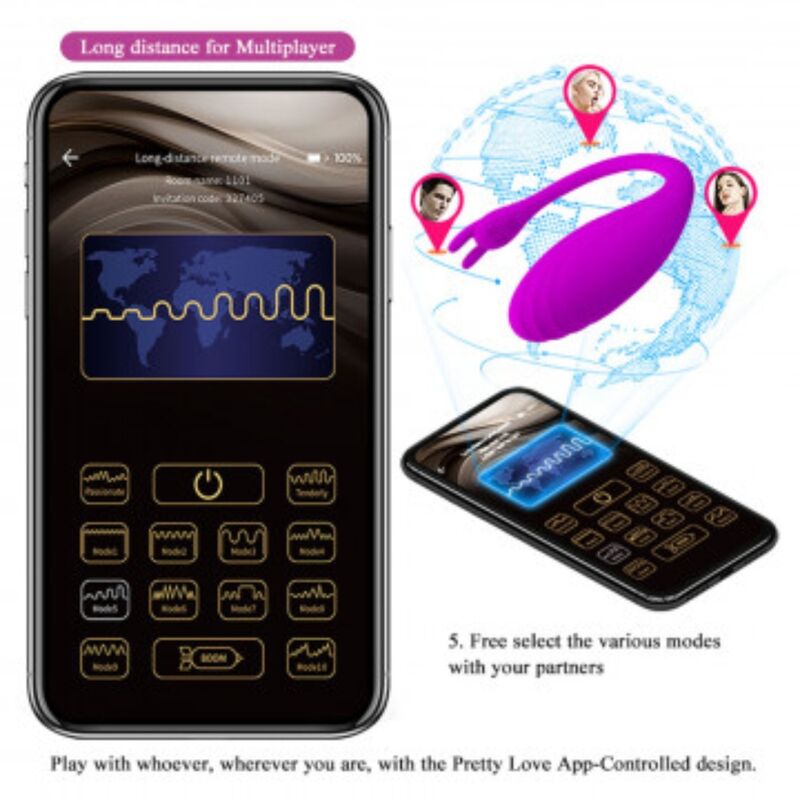 PRETTY LOVE - CATALINA MASSAGER APPLICATION GRATUITE LILAS