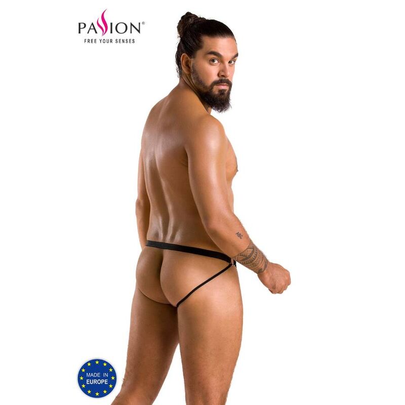 PASIÓN - 034 SLIP OPEN LUKE NEGRO S/M