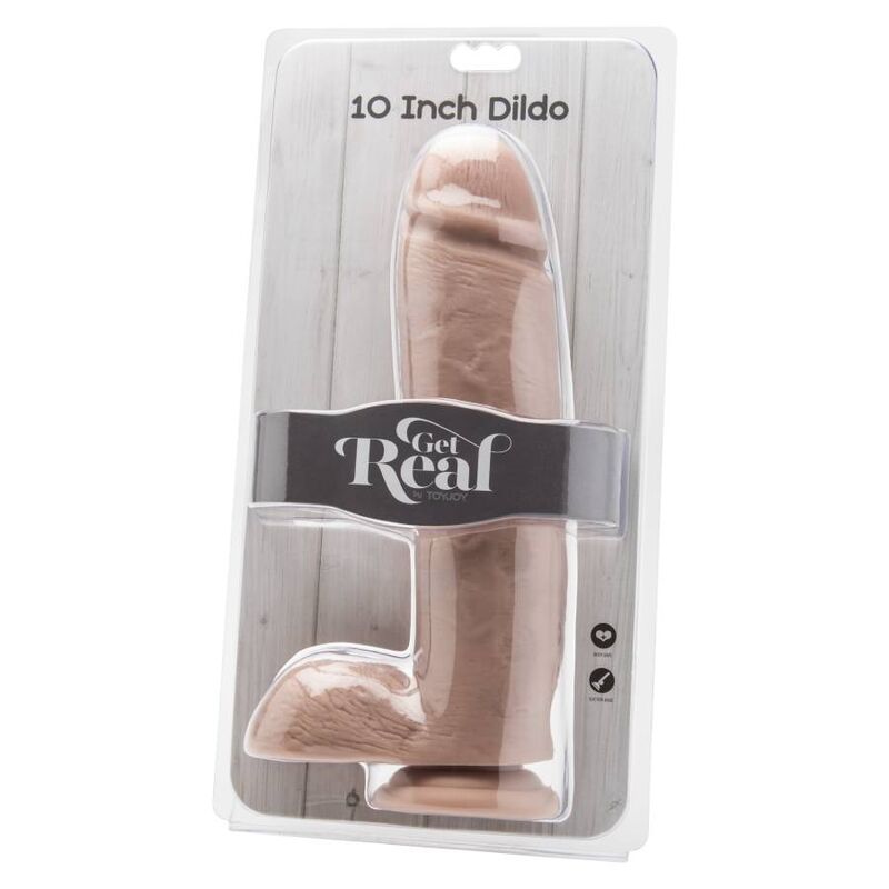 GET REAL - GODE 25,5 CM AVEC PEAU DE COUILLES
