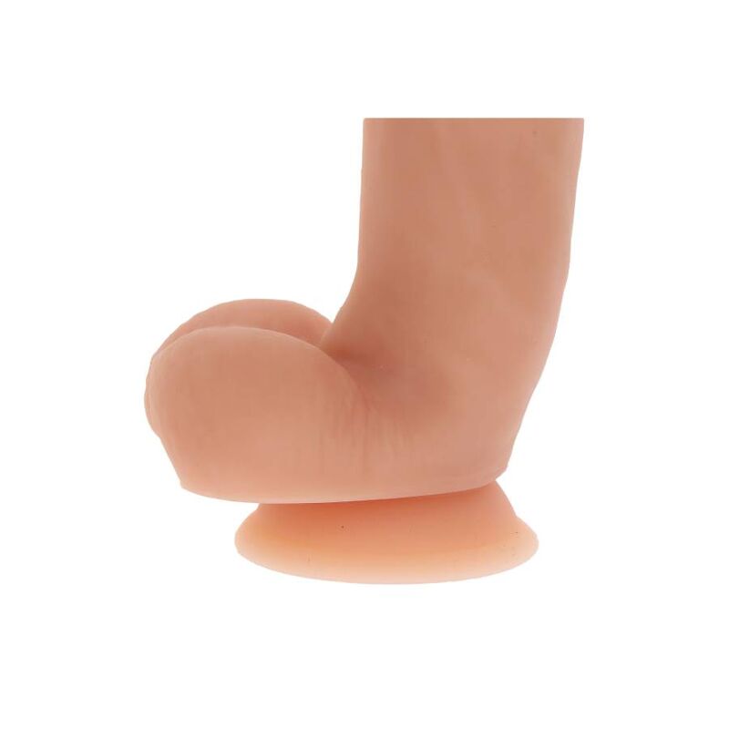 GET REAL - DILDO DE SILICONA 18 CM CON BOLAS DE PIEL