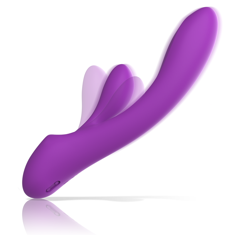 INTENSE - VIBRADOR LUIGI RABBIT SILICONA LÍQUIDA MORADO
