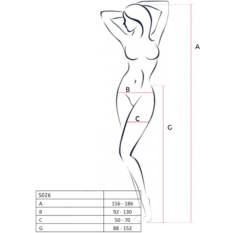 PASSION - S026 COLLANTS NOIRS AVEC JARRETELLE TAILLE UNIQUE