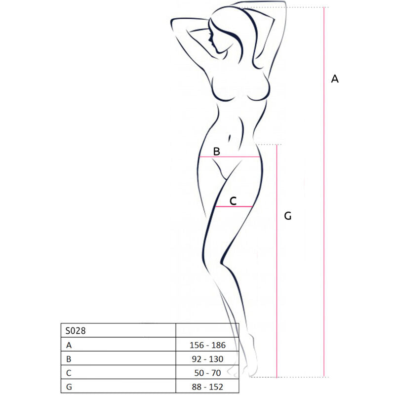 PASSION - S028 COLLANTS NOIRS AVEC JARRETELLE TAILLE UNIQUE