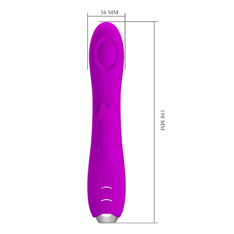 PRETTY LOVE - VIBRATEUR RECHARGEABLE REGINA - SUCER VIOLET