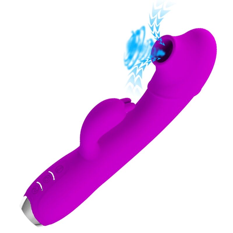 PRETTY LOVE - VIBRATEUR RECHARGEABLE REGINA - SUCER VIOLET