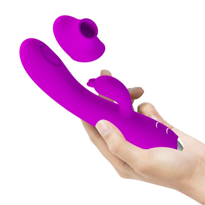 PRETTY LOVE - VIBRATEUR RECHARGEABLE REGINA - SUCER VIOLET