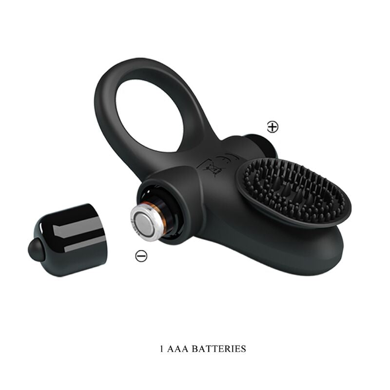 PRETTY LOVE - ANNEAU VIBRATEUR II POUR PÉNIS NOIR