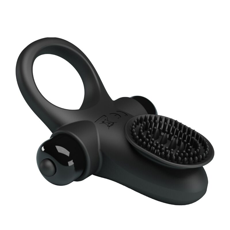 PRETTY LOVE - ANNEAU VIBRATEUR II POUR PÉNIS NOIR