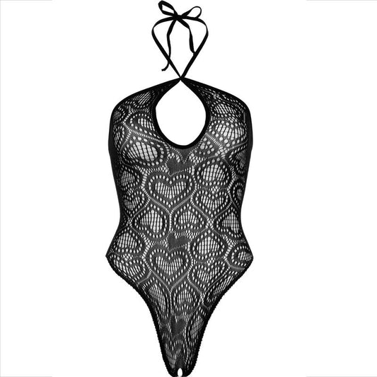 LEG AVENUE - BODY SANS COUTURE COL DOS NOIR