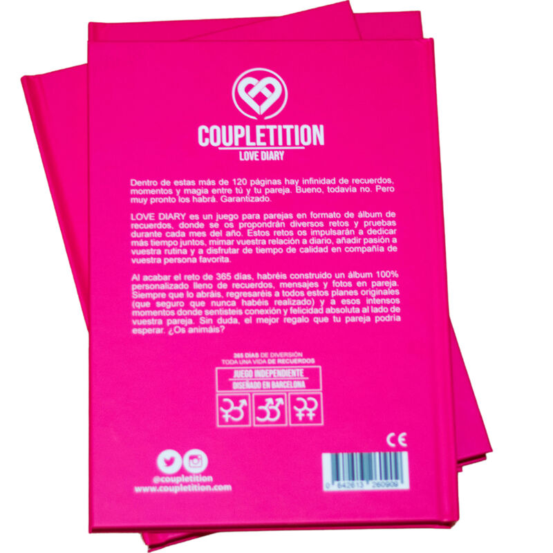 COUPLETITION - ÁLBUM DE DIARIO DE AMOR CON RECUERDOS Y DESEOS PARA UNA PAREJA