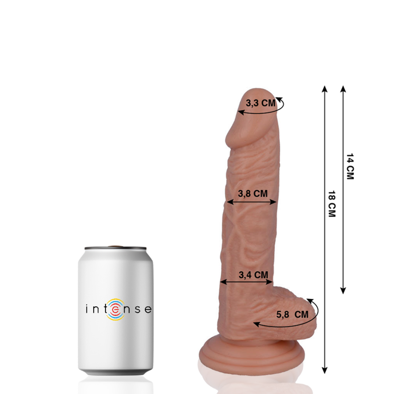 MR INTENSE - 11 BITES RÉALISTES 18 CM -O- 3,8 CM