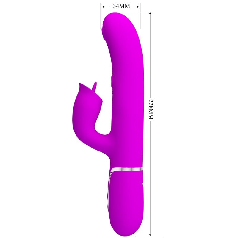 PRETTY LOVE - VIBRATEUR LAPIN AVEC FUCHSIA À LÉCHER