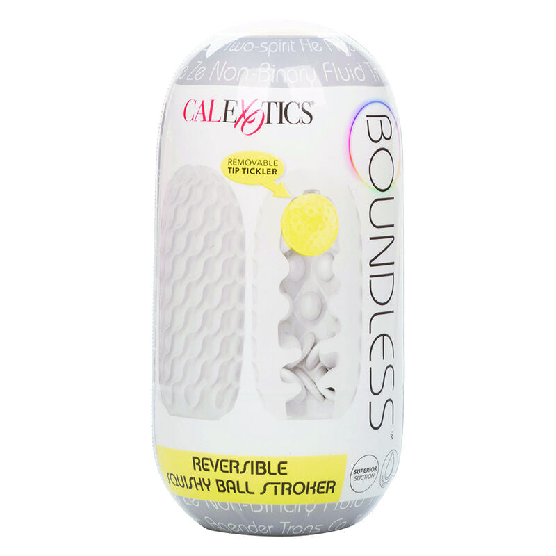 CALEXOTICS - BALLE SQUISHY RÉVERSIBLE SANS LIMITES STROKE GRISE
