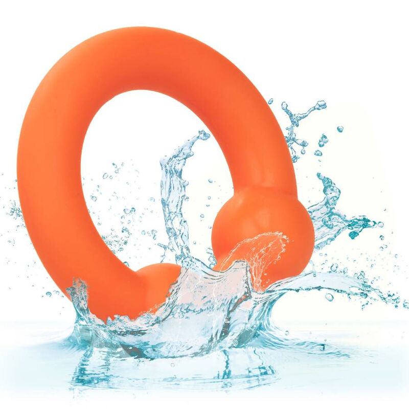 CALEXOTICS - BAGUE À DOUBLE BOULE ALPHA ORANGE