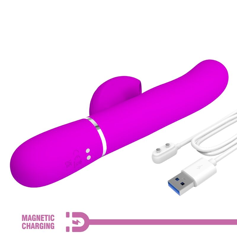 PRETTY LOVE - PERLITA VIBRATEUR POINT G MULTIFONCTION 3 EN 1 VIOLET