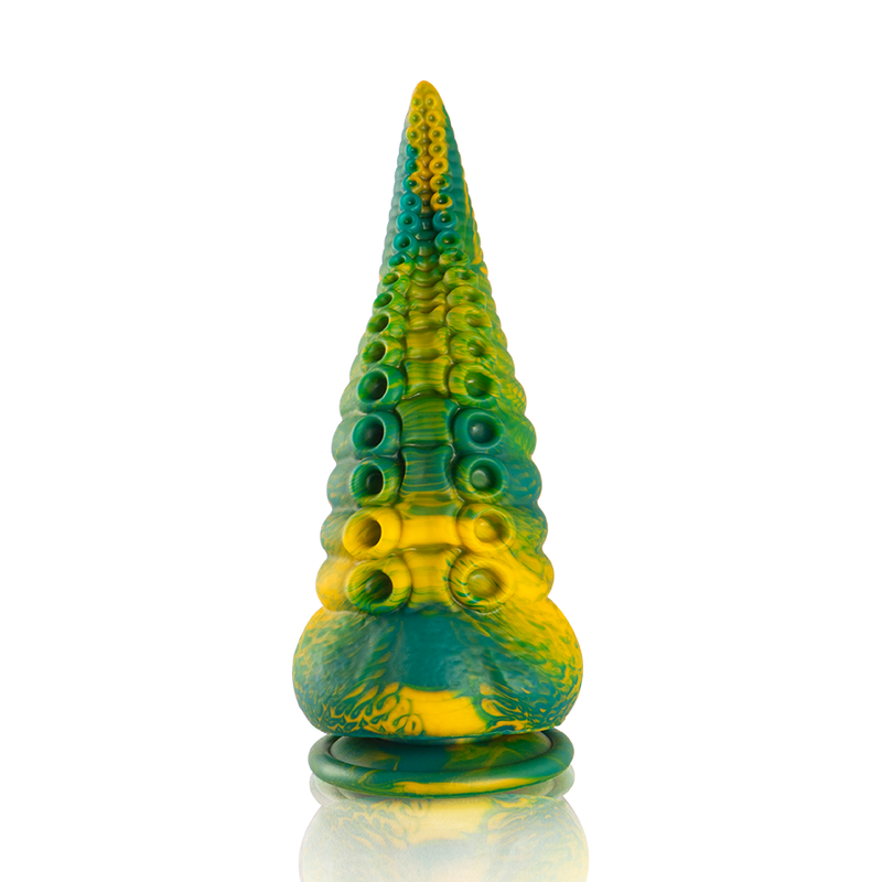ÉPICO - DILDO DE TENTÁCULO VERDE CETUS TAMAÑO PEQUEÑO