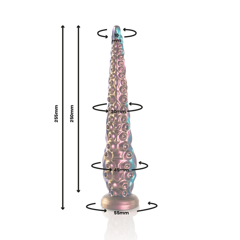 ÉPICO - DILDO DE TENTÁCULOS FINOS DE CARIBDIS, TAMAÑO PEQUEÑO