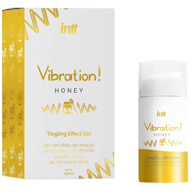 INTT - POTENTE ESTIMULANTE ÍNTIMO GEL VIBRADOR LÍQUIDO MIEL 15 ML