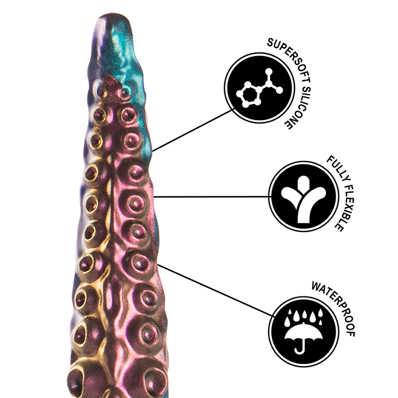 ÉPICO - DILDO DE TENTÁCULOS FINOS DE CARIBDIS, TAMAÑO PEQUEÑO