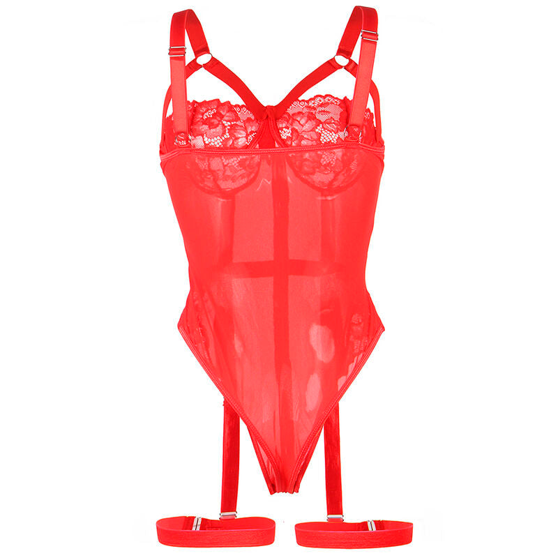 SUBBLIME - TEDDY CON DETALLE DE LIGUERO EN EL PECHO ROJO L/XL