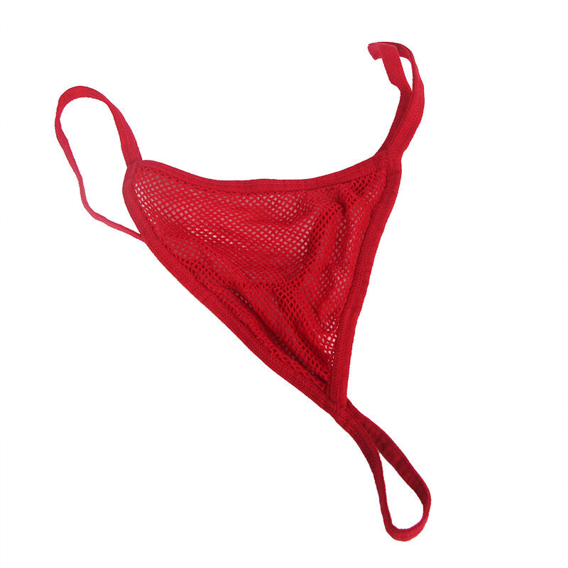 SUBBLIME - 952181 BODYSTOCKING RÉSEILLE AVEC GANTS ET DIAMANTS ROUGE TAILLE UNIQUE