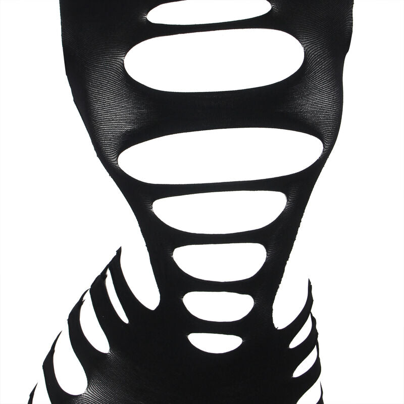 SUBBLIME - 952266 ROBE RÉSEILLE ÉLASTIQUE À MANCHES LONGUES NOIRE TAILLE UNIQUE