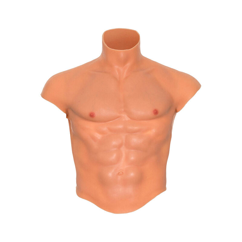 DÉSIR CACHÉ - T-SHIRT TORSE HOMME EN SILICONE ALTER EGO AVEC CHAIR ABS