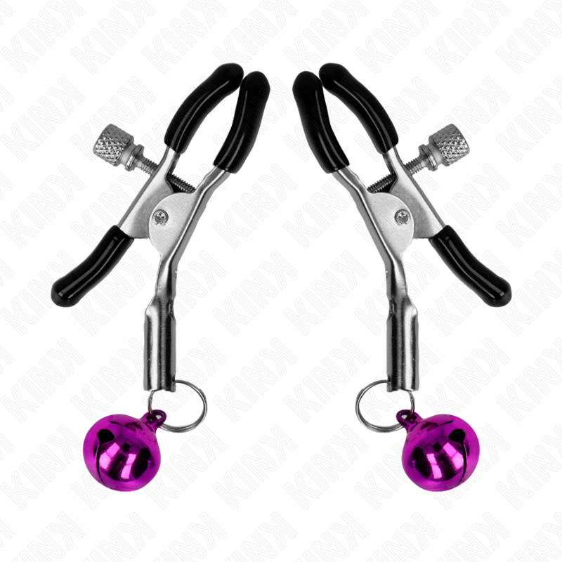 KINK - PINCE À TÉTONS SIMPLE CLOCHE VIOLET 6 CM