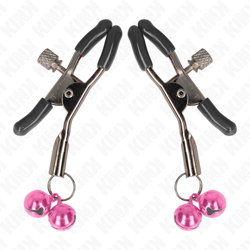 KINK - PINZA PARA PEZONES DOBLE CAMPANA ROSA 6 CM