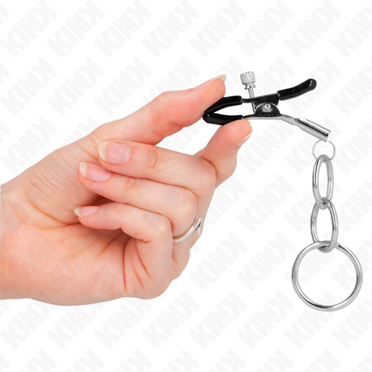 KINK - ABRAZADERA DE PEZONES CON 3 JUNTAS TÓRICAS DE 6 CM