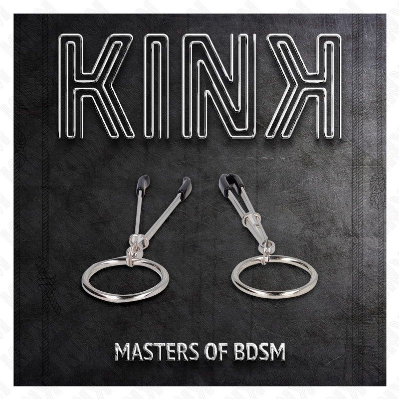 KINK - PINCES À TÉTONS FINES AVEC JOINT TORIQUE 7 CM
