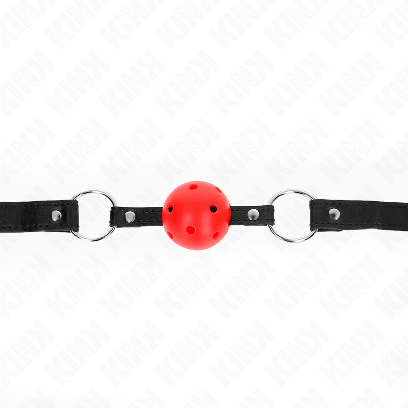 KINK - BOULE ROUGE DURE CREUSE 4,5 CM BÂILLON MODÈLE 1 63,5 X 2 CM