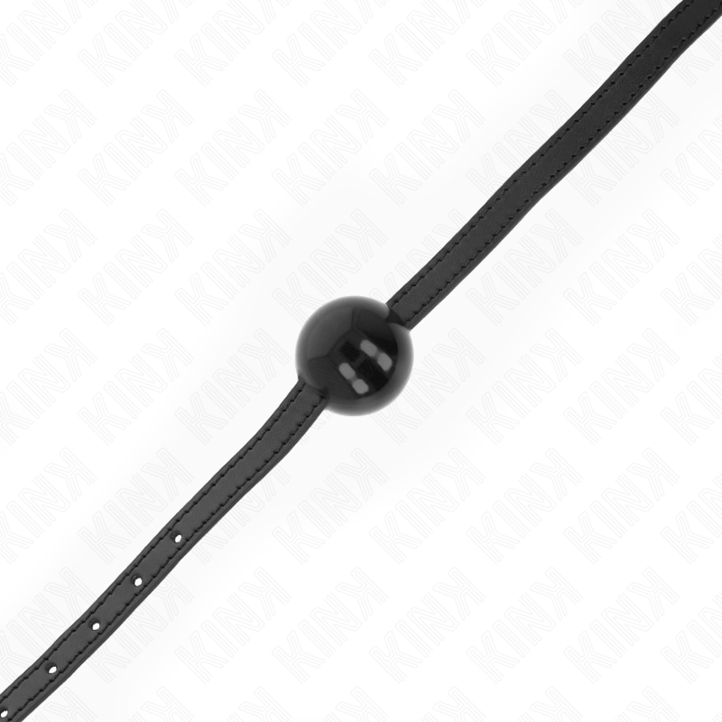 KINK - BÂILLON À BOULE SOLIDE NOIRE SIMPLE 4 CM 65 x 1,5 CM